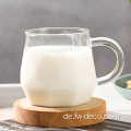 Gold -Aufkleber -Druck hoher Borosilikat Daily Milk Cup